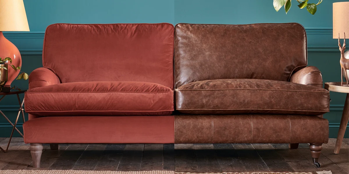 Leather vs fabric sectional upholstery comparison