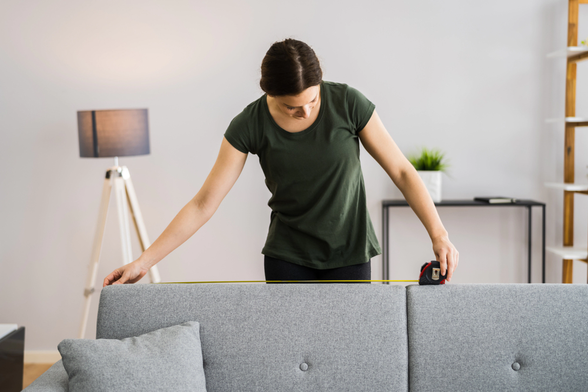 Measuring a room before buying a sectional sofa