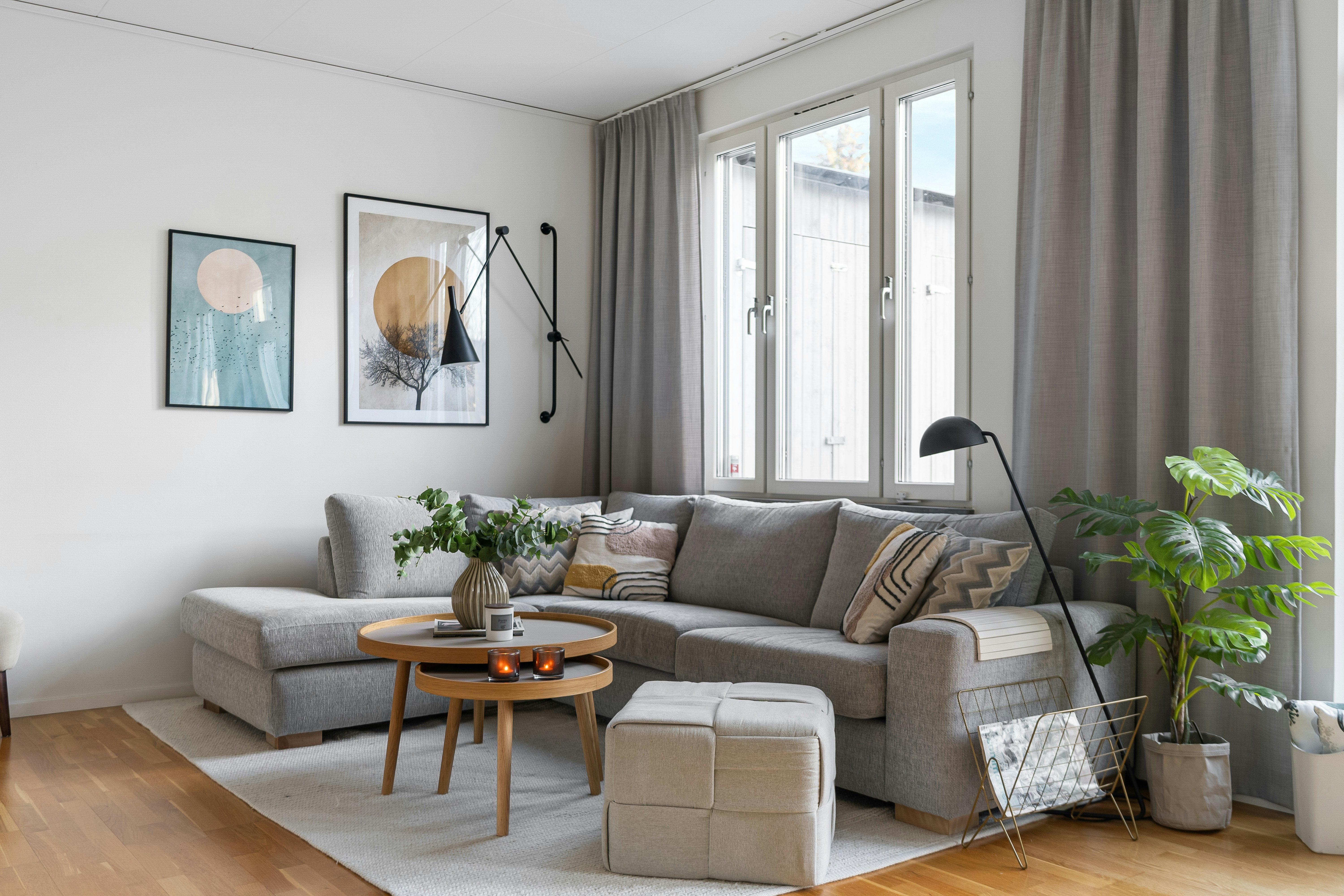 Small living room with smart furniture choices