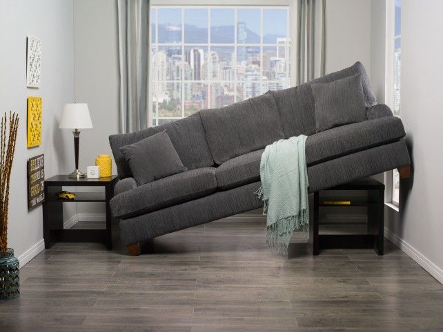 Hallway showing how sofa size affects room flow and space